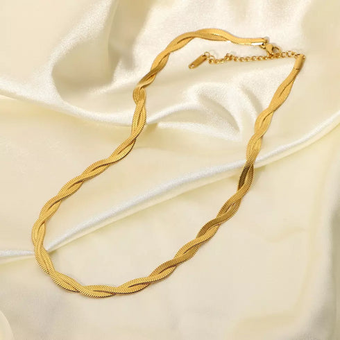 Michelle Double Snake Halsband